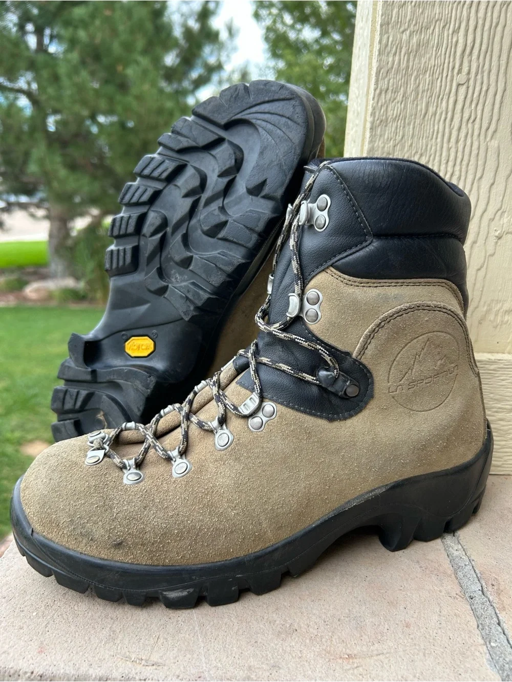 Mens La Sportiva Glacier WTF Roughout Leather Mountaineering Hiking Boots 9.5